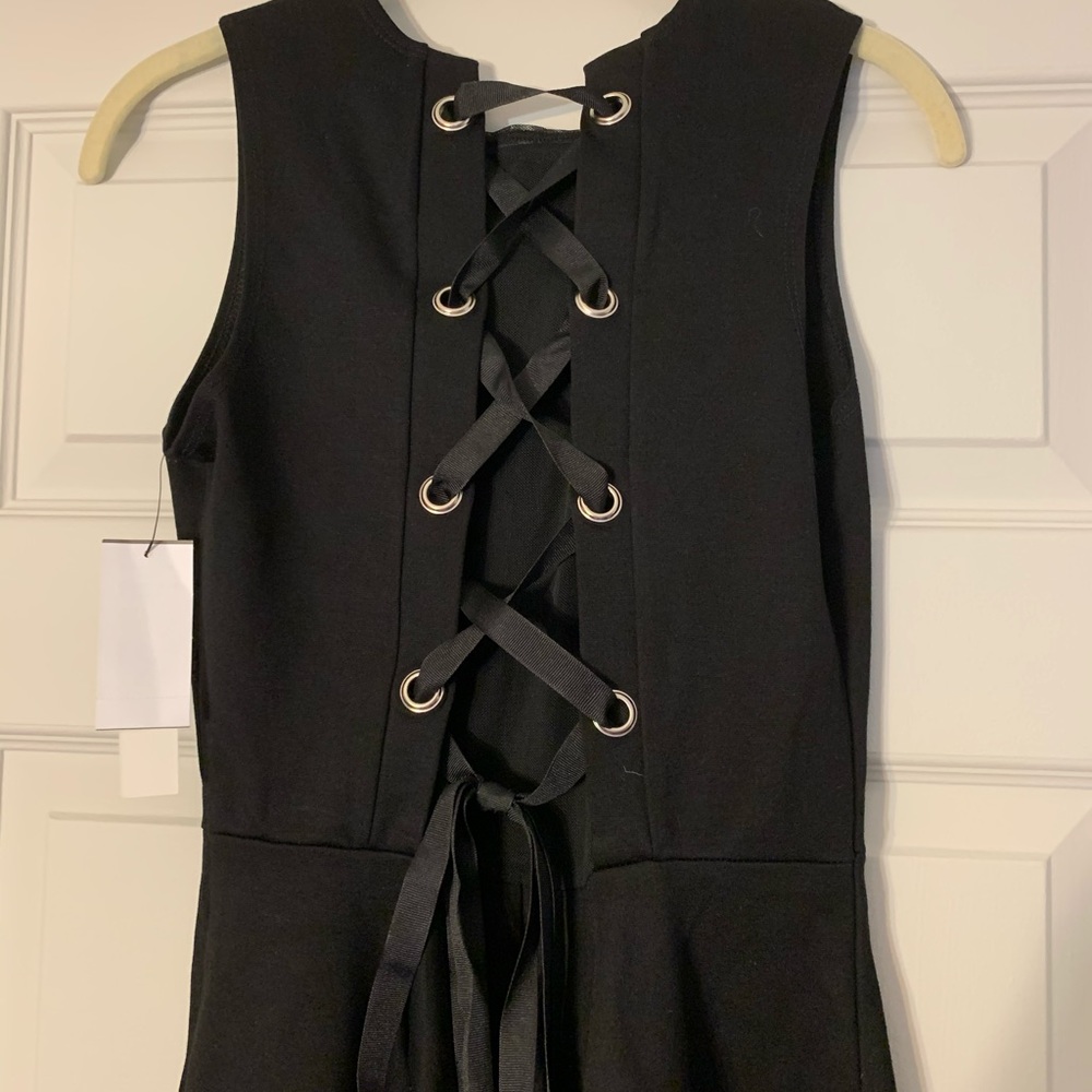 NWT Design Lab Dress with Lace-up Back
